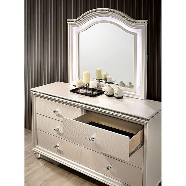 Furniture of America Allie Dresser In Rose Gold Furniture of America Allie Dresser In Rose Gold