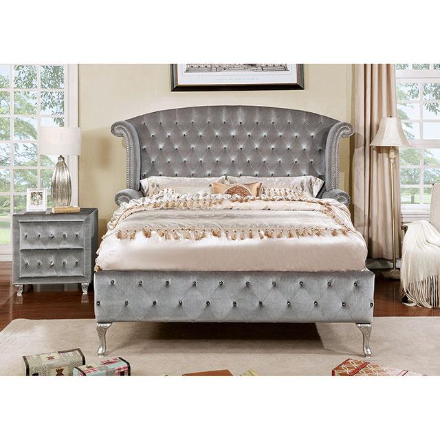 Alzir Gray Cal.King, E.King, & Queen Bed
