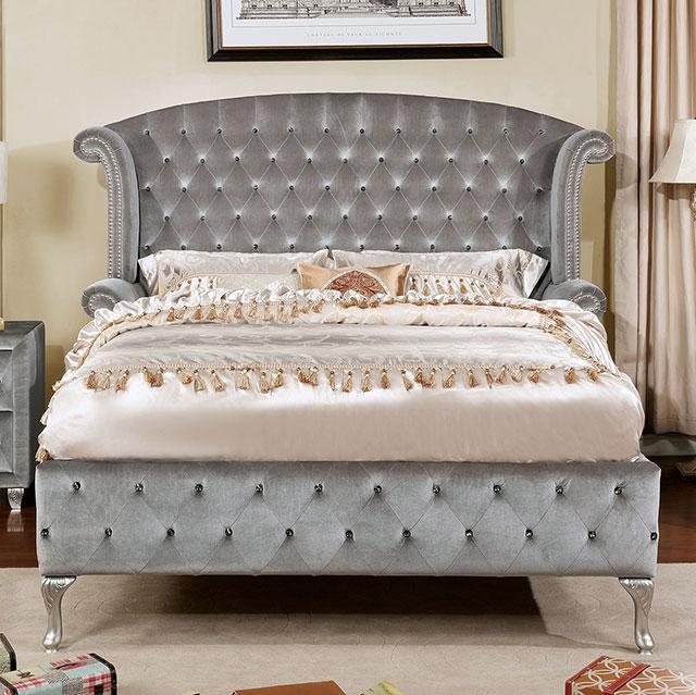 Alzir Gray Cal.King, E.King, & Queen Bed