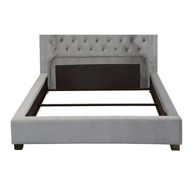 Cayla Bed Silver & Grey