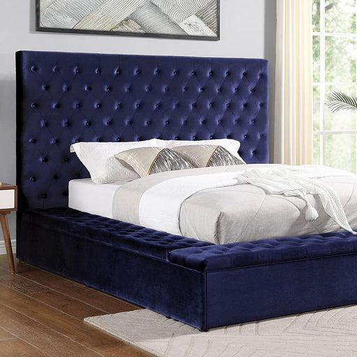 GOLATI Cal.King Bed, Blue image