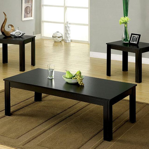 Bay Square Black 3 Pc. Coffee Table Set image