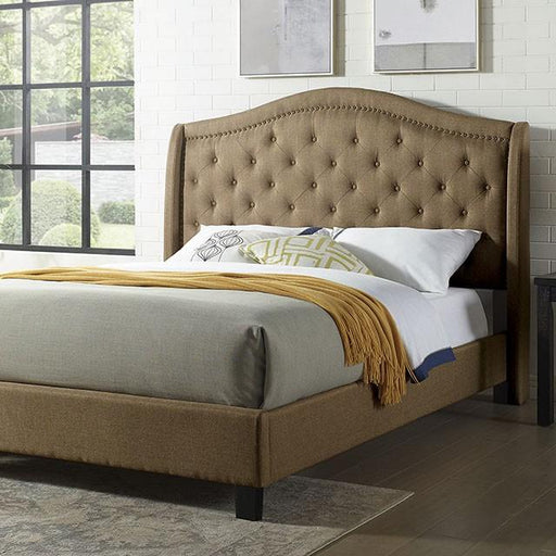 CARLY Queen Bed, Brown image