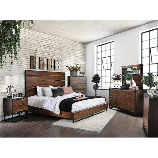 Fulton Dark Oak/Dark Walnut E.King Bed image