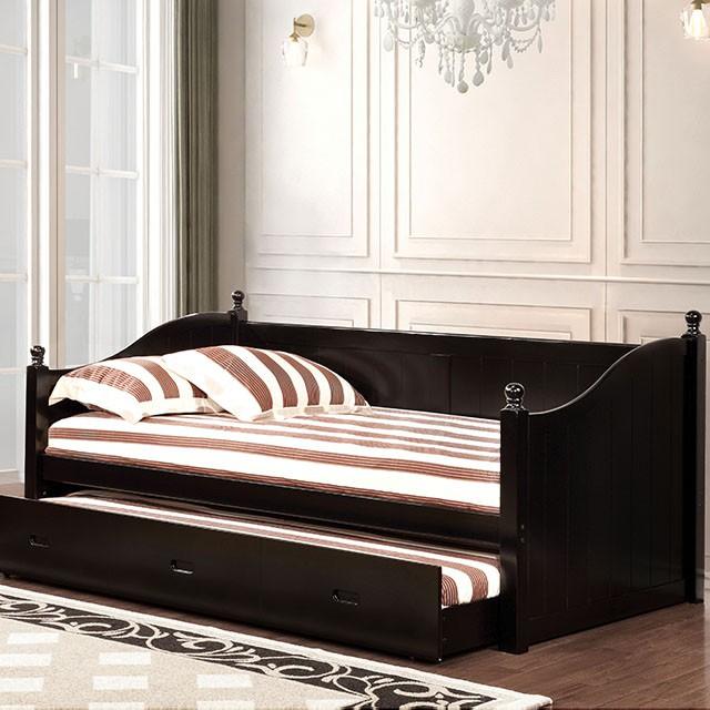 WALCOTT Black Daybed w/ Twin Trundle, Black image