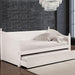 WALCOTT White Daybed w/ Twin Trundle, White image