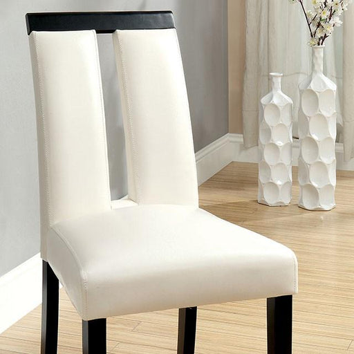 Luminar Black/White Side Chair (2/CTN) image