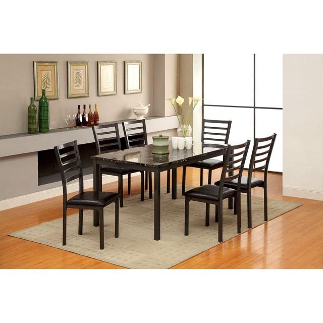 COLMAN Black 60" Dining Table