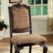 BELLAGIO Brown Cherry/Pattern Fabric Side Chair (2/CTN) image