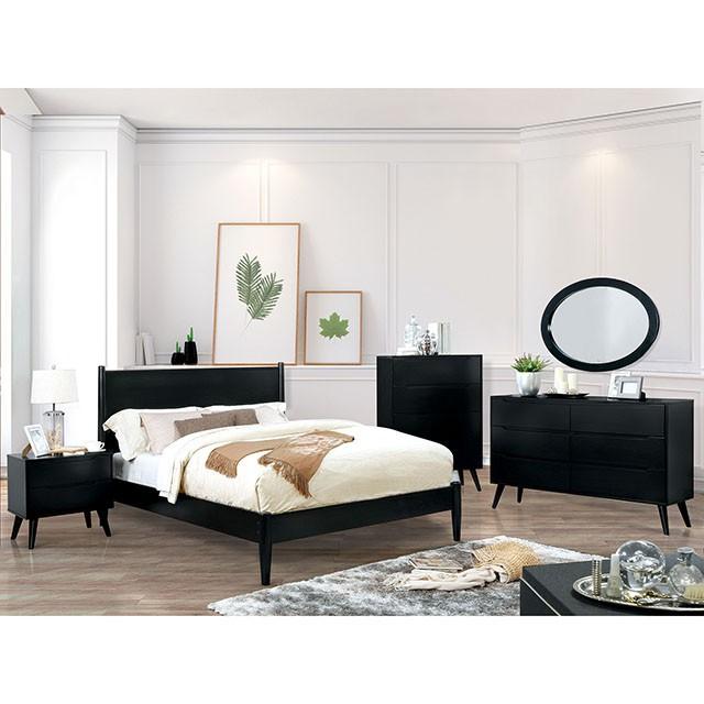 LENNART II Black & White Cal.King, E.King, Full, Queen, Twin Bed