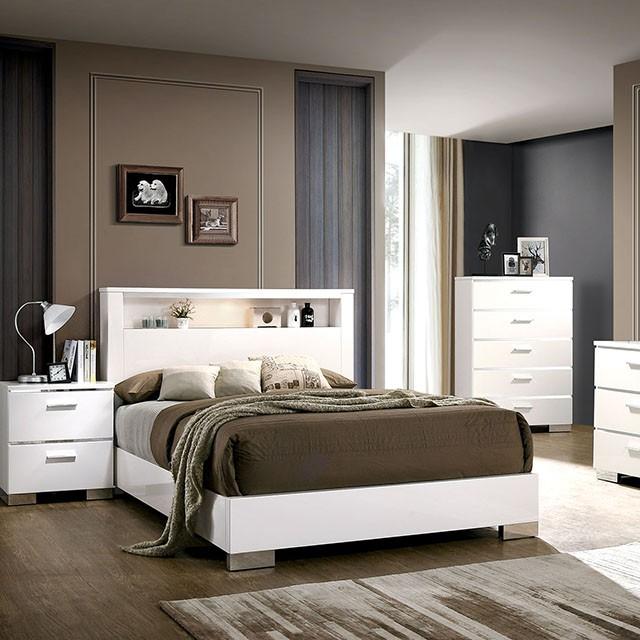 Carlie Queen Bedroom Set Black & White