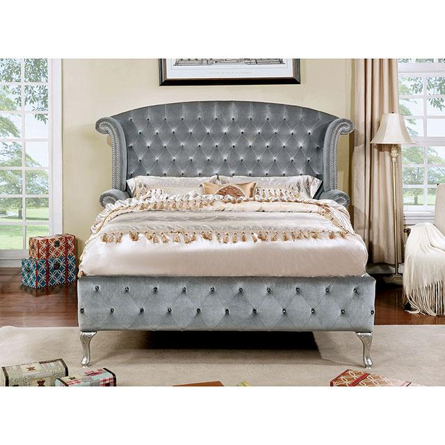 Alzir Gray Cal.King, E.King, & Queen Bed