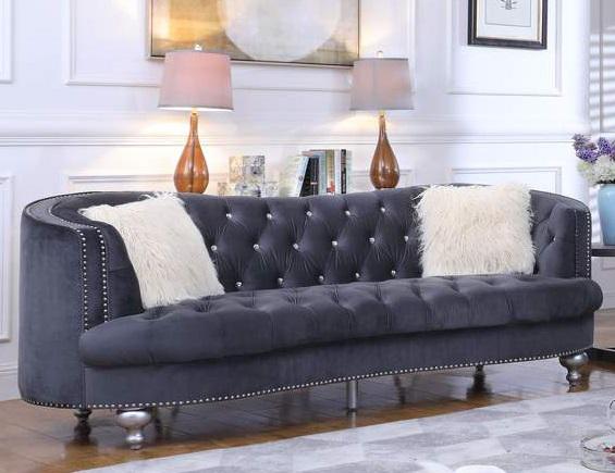 Galaxy Home Afreen Upholstered Sofa in Gray GHF-808857689542