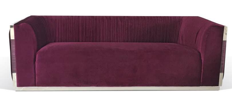 Galaxy Home Contempo Sofa in Wine GHF-808857507952