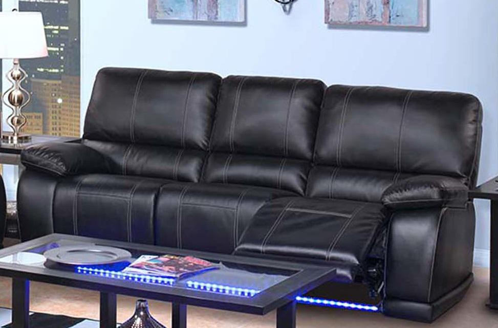 Galaxy Home Electron Power Recliner Sofa in Black GHF-808857774163