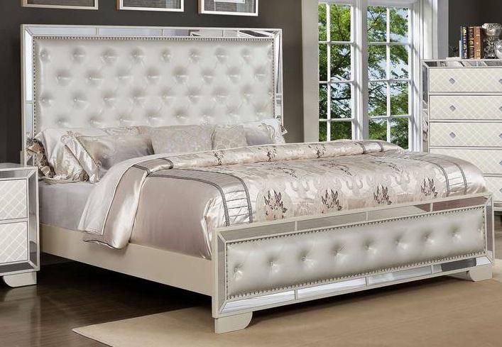 Galaxy Home Madison Full Panel Bed in Beige GHF-808857987501