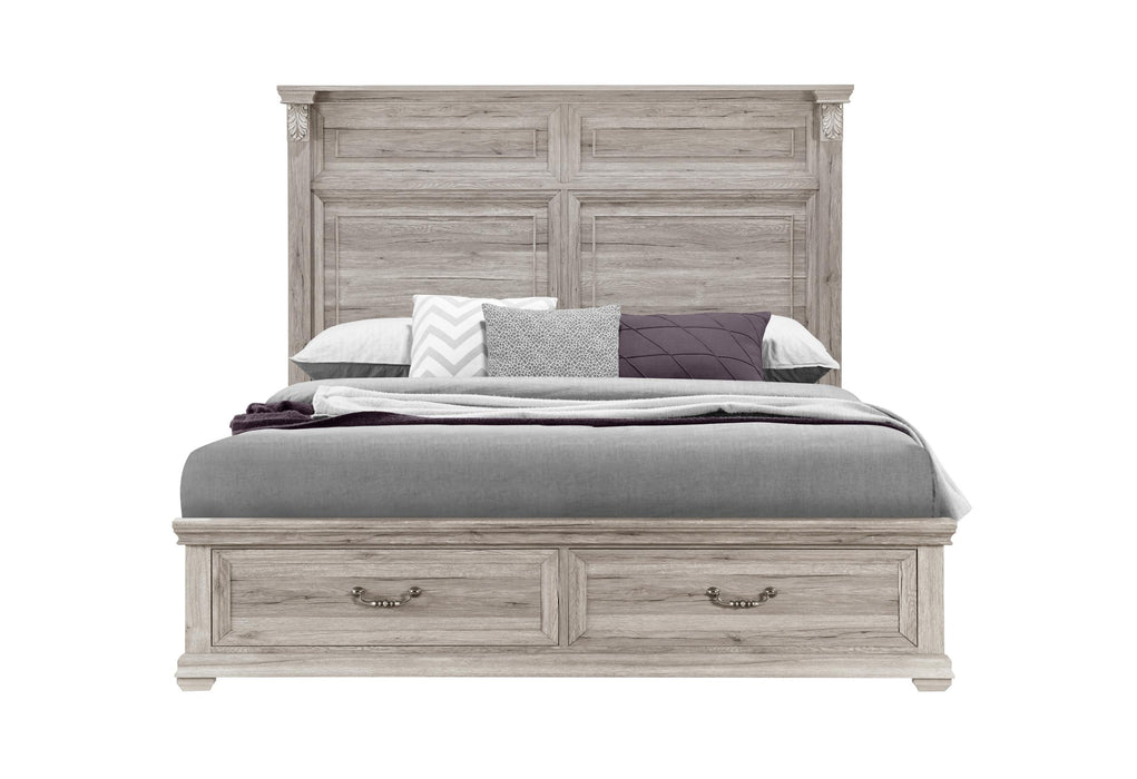 TATUM NATURAL FULL BED WITH STORAGE