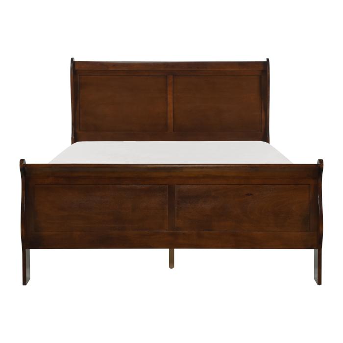 Mayville Full Sleigh Bed in Brown Cherry