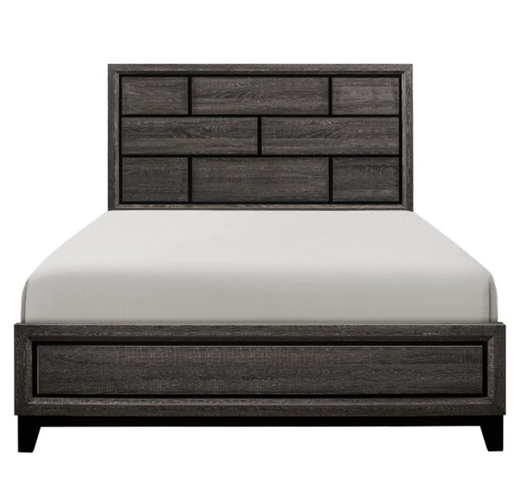 Davi King Panel Bed in Gray 1645K-1EK*