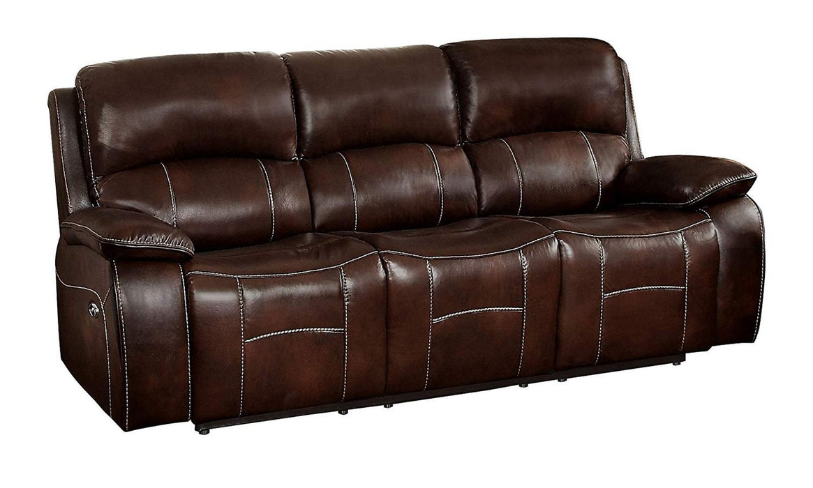 Mahala Double Reclining Sofa in Brown 8200BRW-3PW