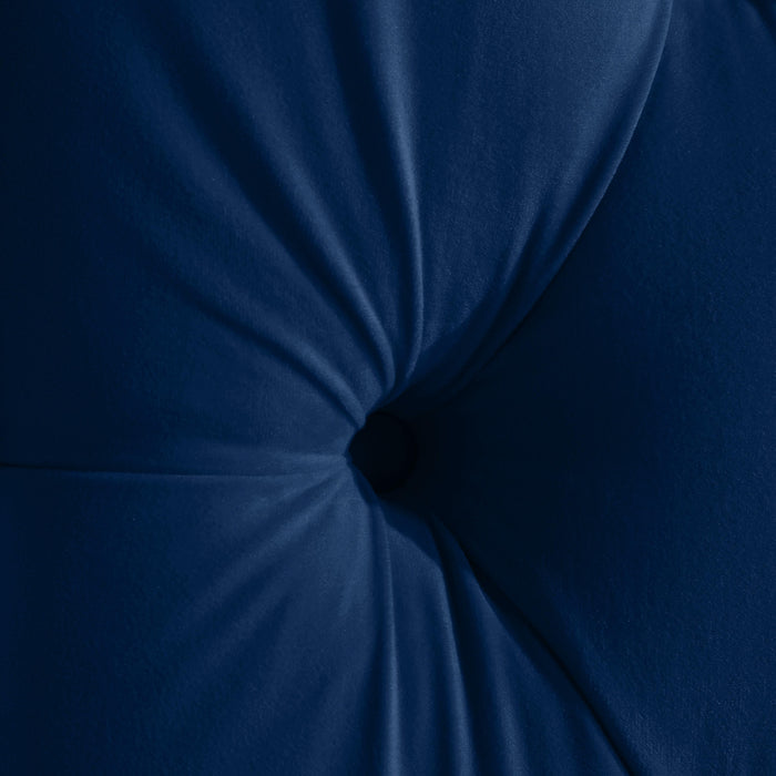 Fritz Navy Velvet Twin Bed