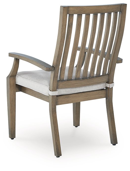 Rainier Ranch Outdoor Arm Chair with Cushion (Set of 2)