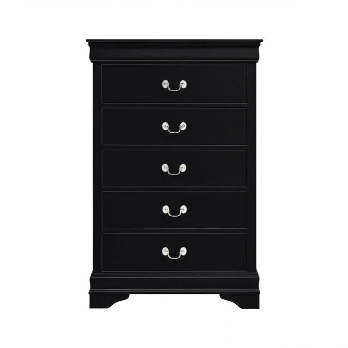 Mayville 5 Drawer Chest in Black 2147BK-9