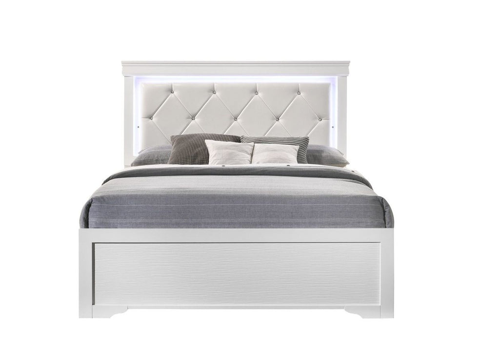 Galaxy Home Brooklyn King Bed in White