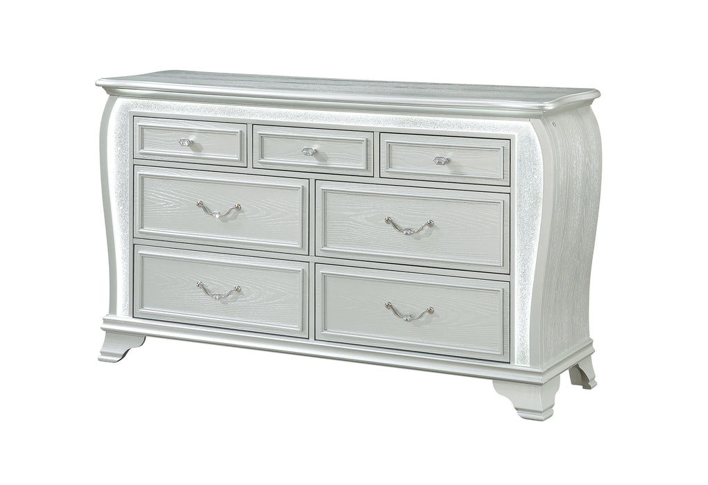 Aria Silver Dresser with LED