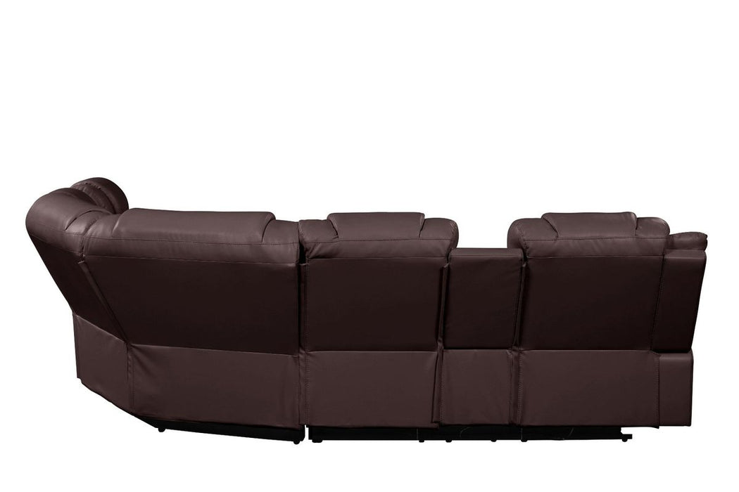 Galaxy Home Challenger Reversible Sectional Brown