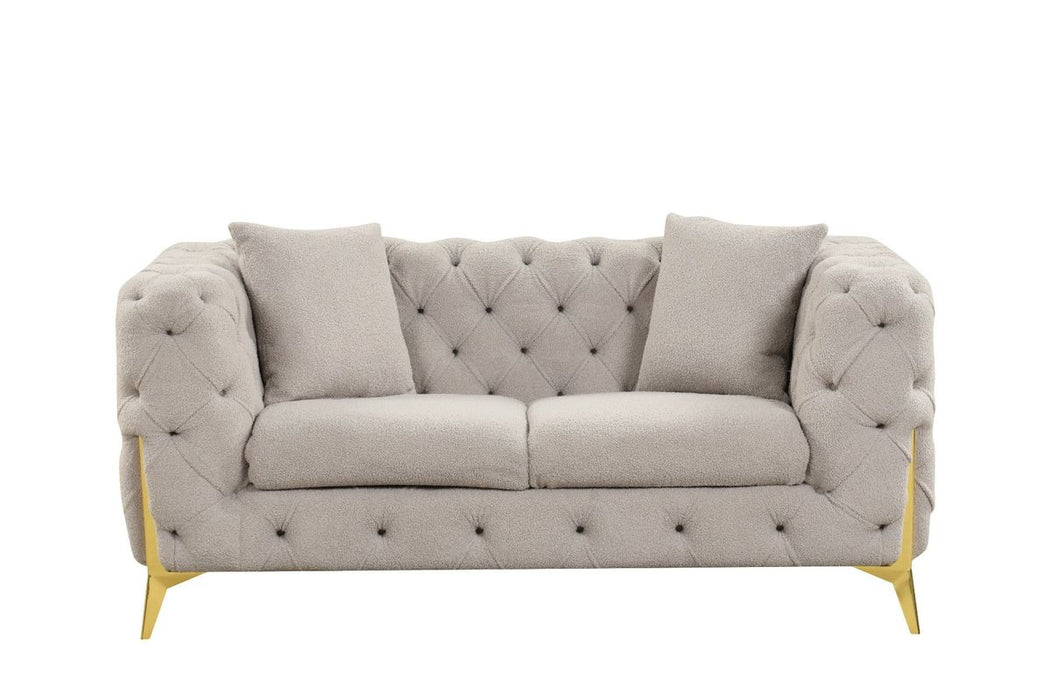 Galaxy Home Contempo Loveseat in Grey image