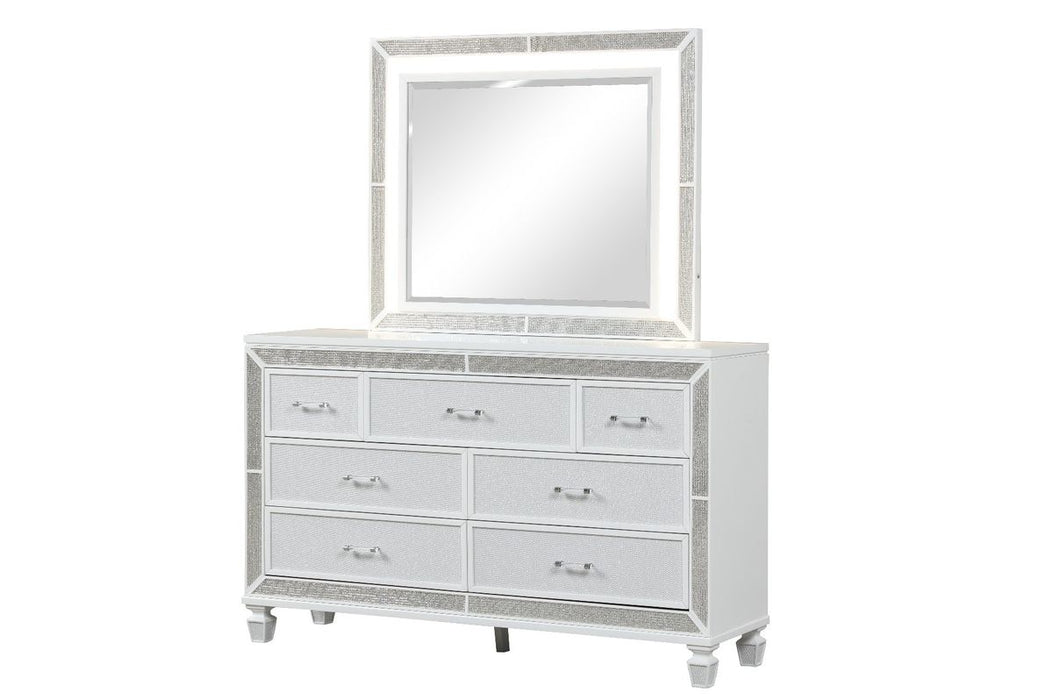 Galaxy Home Crystal Dresser in White
