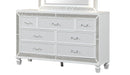 Galaxy Home Crystal Dresser in White image