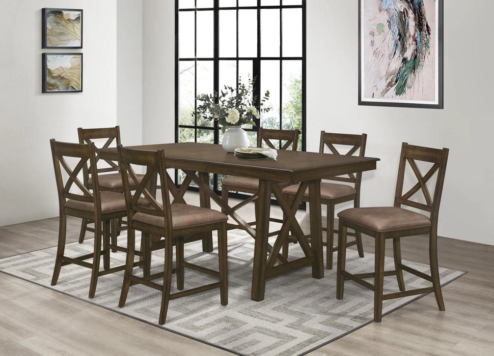 Levittown Counter Height Table in Brown 5757-36