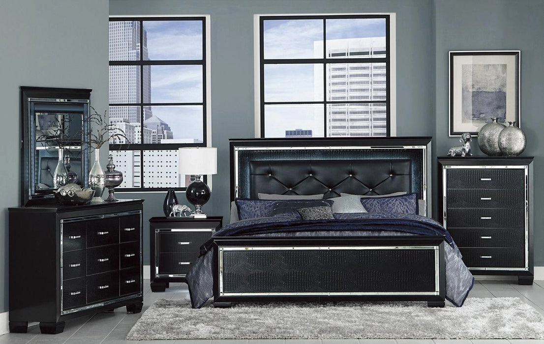 Allura Nightstand in Black 1916BK-4