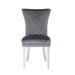 Galaxy Home Eva Stainless Steel Dining Chair (Set of 2) in Grey image