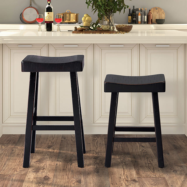 Biasca 29" Stool (2/CTN) White, Brown, & Black