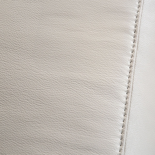 Bienne Loveseat Manual Recliner White & Black