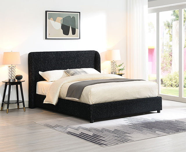 Laverni Bed Black, Grey & White