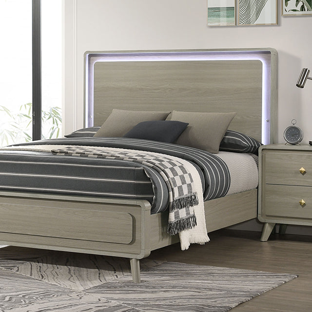 Rainier Queen Bedroom Set White & Grey