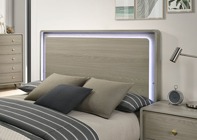 Rainier Queen Bedroom Set White & Grey