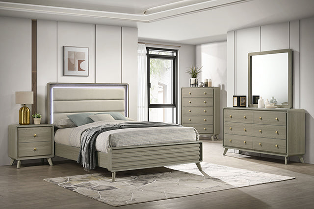 Rainier Queen Bedroom Set White & Grey