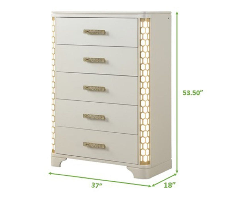Galaxy Home Jasmine Chest in Beige