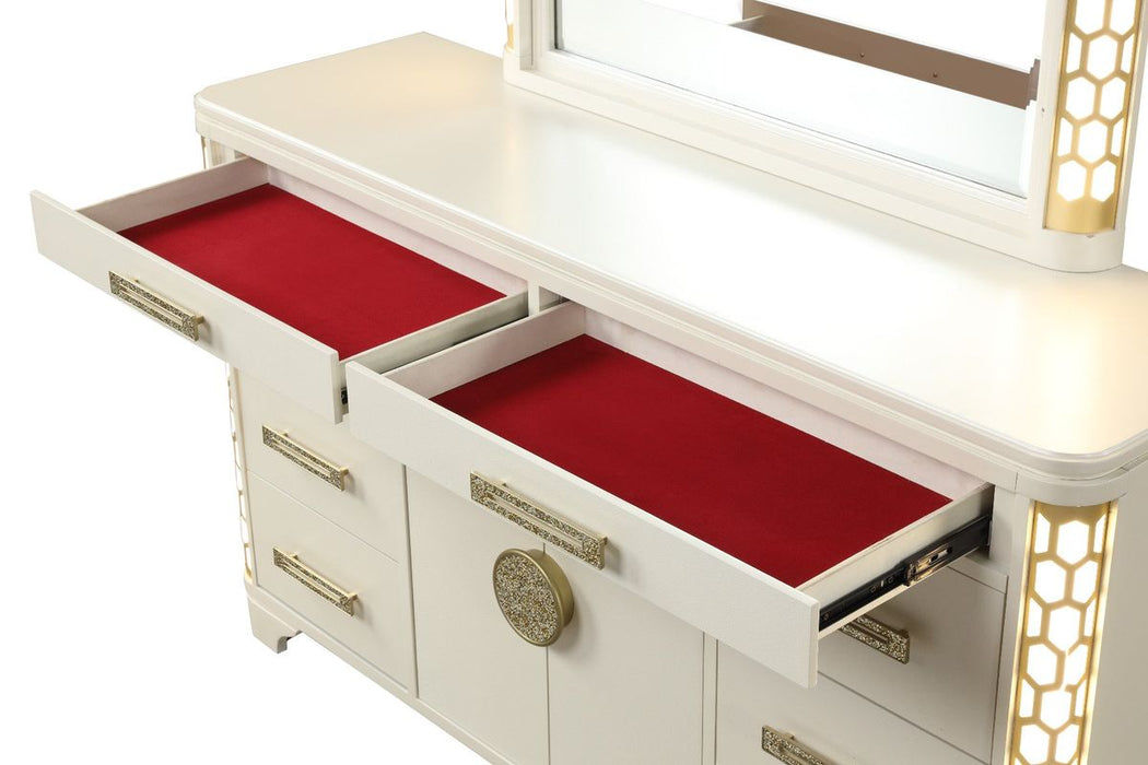 Galaxy Home Jasmine Dresser with LED