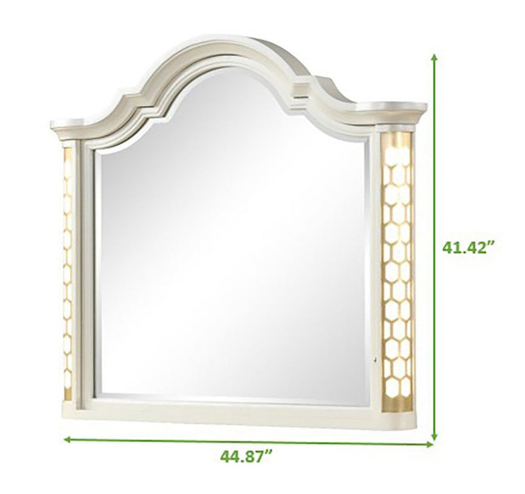 Galaxy Home Jasmine Mirror in Beige