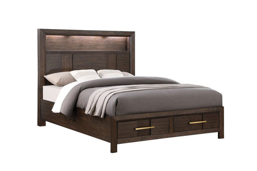Galaxy Home Kenzo King Bed in Brown image