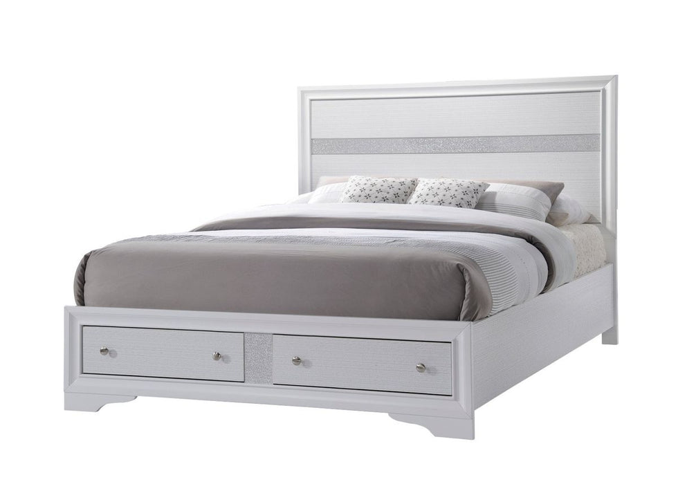 Galaxy Home Matrix King Bed in White image