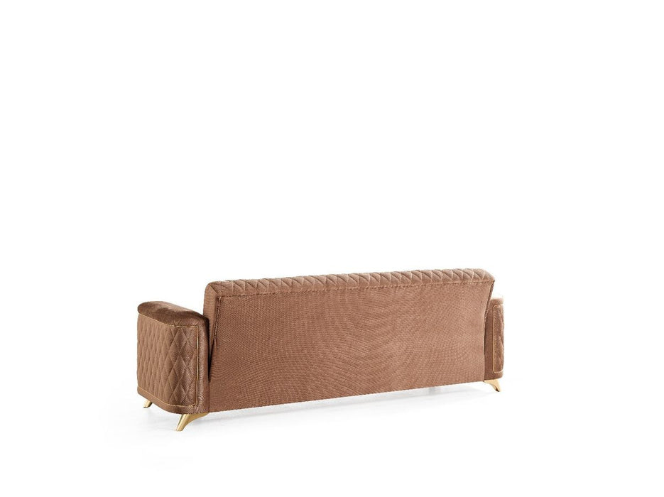 Galaxy Home Luna Sleeper Sofa in Copper