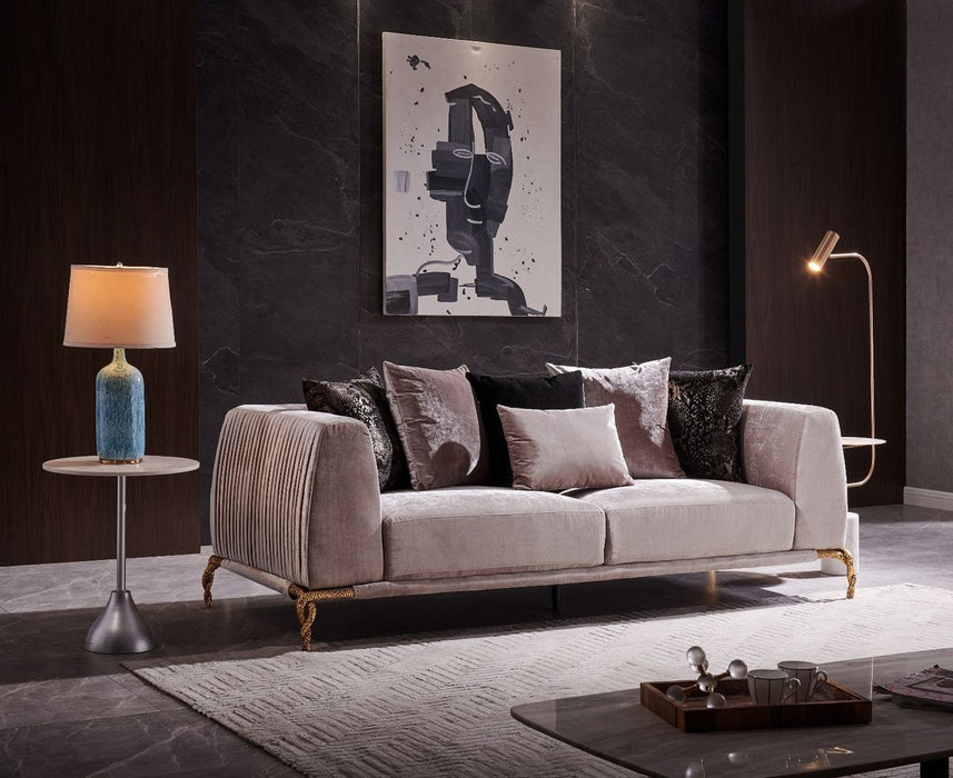 Galaxy Home Majesty Loveseat in Ivory