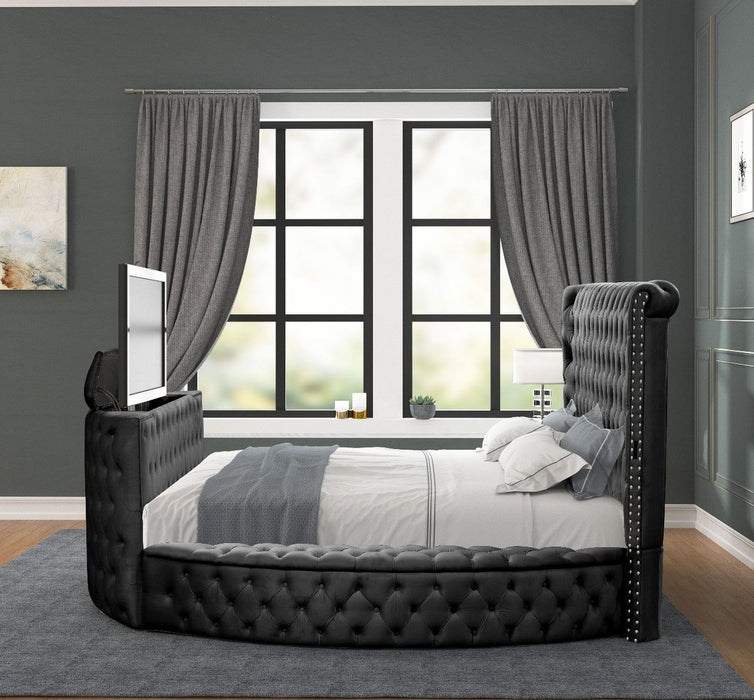Galaxy Home Maya Queen Bed in Black